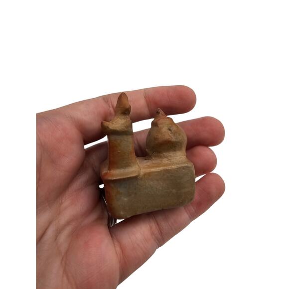 Vintage Native American small, hand-sculpted clay figure miniature art piece - Picture 5 of 6